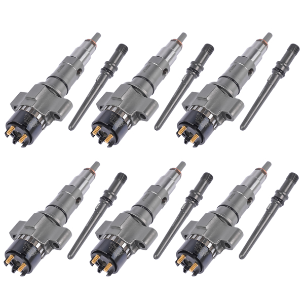 喷油器 Set of 6 Diesel Common Rail Fuel Injectors Fit for Cummins Automotive 8.9 Liter ISC/ISL Engines 2872127 4954679 4954927 4984332-7