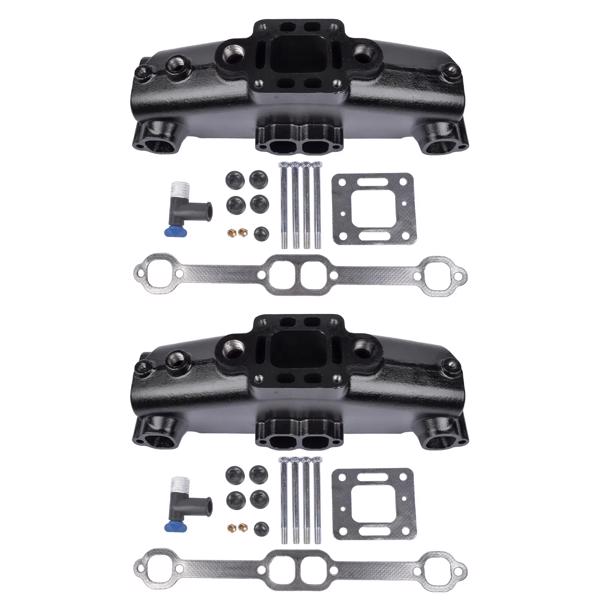 排气歧管 2Pcs Exhaust Manifold 860246Q11 Replacement for Mercruiser Marine MCM/MIE V8 5.0 305 5.7 350 1983-2002-1