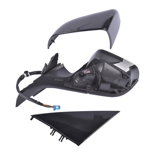 后视镜 Left Side Driver Side Mirror Power Folding Black Fit for Tesla Model 3 M3 2017-2023 4-Door ABS Plastic Front Heated Side View 13PIN Memory Recall Power Glass Adjusted Power Fold 51167177128-3