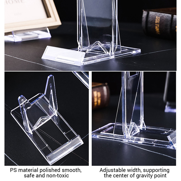 塑料支架相框支架名片架手机支架挂牌架 挂盘架 塑料展示架 10个（tk,temu下自提）-6