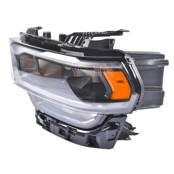 大灯 Left Driver Side LED Headlight w/ Black Reflector Replacement for 19-24 Replacement for Ram 2500 3500 6.4L-2