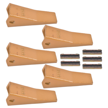 斗齿 23 230 Series 230S Bucket Teeth w/ 23TF/23FP Flex Pin for Excavator 5 Piece Low Carbon Alloy Steel