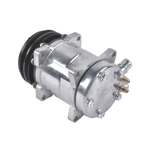 空调压缩机 12V Air Condition Compressor w/Clutch Replacement for Sanden 508 2-Groove V-Belt Pulley HC5001C-3