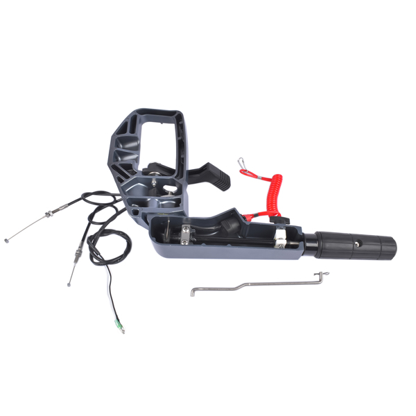 转向手柄 Steering Control Tiller Handle Assembly with Safety Rope Fit for Yamaha 2 Stroke 40HP Outboard E40X-4