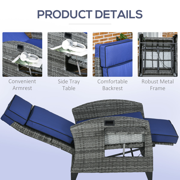 折叠式躺椅 /沙滩椅（周末不发货）（ Amazon Shipping）（WalMart禁售）-5