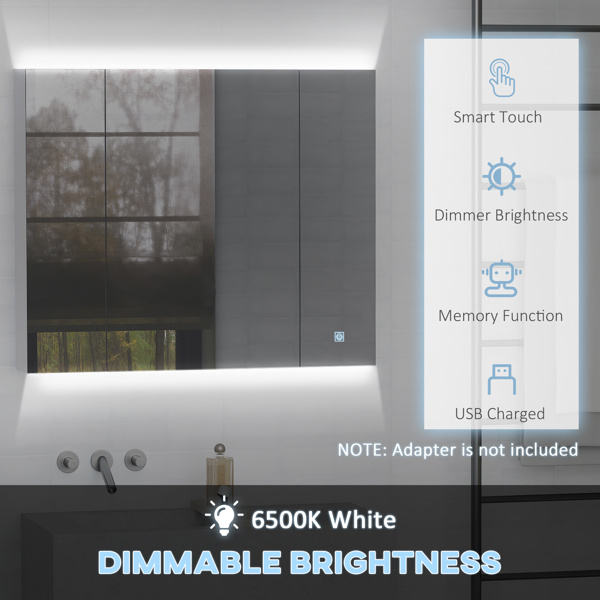 带镜子的浴室柜 （ Amazon Shipping）（WalMart禁售）（周末不发货）-4