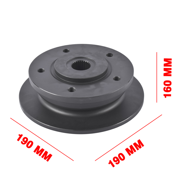 制动鼓 Front Wheel Brake Hub Rotor Disc Replacement for 2004-2024 John Deere Gator HPX 4x4 615E 815 XUV 620i 850D AM142950 M159548 M164367 M156363-11