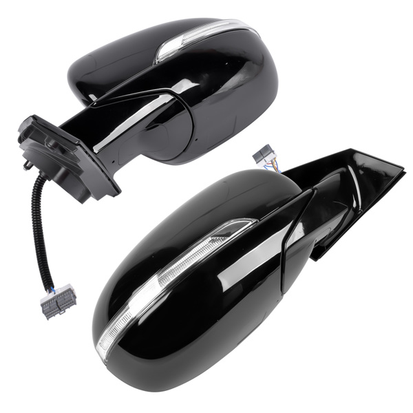 后视镜 Pair Side Mirrors Heated Signal Manual Folding Left+Right Fit for Kia Sorento EX L LX SX SXL 2016-2018 without Memory without Puddle Light without Auto-Dimming with Blind Spot Power Adjustment-8