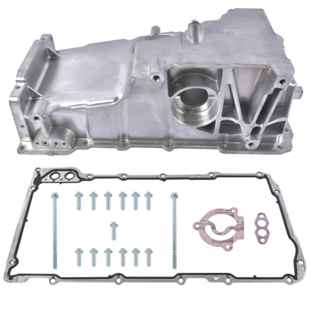 油底壳 Aluminum Engine Oil Pan Fit for Chevrolet SSR Saab 9-7x 5.3L 6.0L V8 2003-2009 12598154