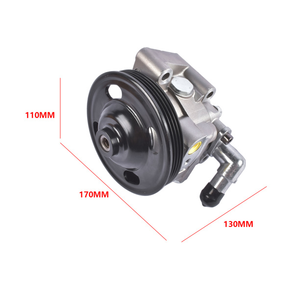 转向助力泵 Power Steering Pump With Pulley 21-4062 BT4Z3A696A Replacement for 2011-2014 Ford Edge 3.5L 3.7L, Lincoln MKX 3.7L-12