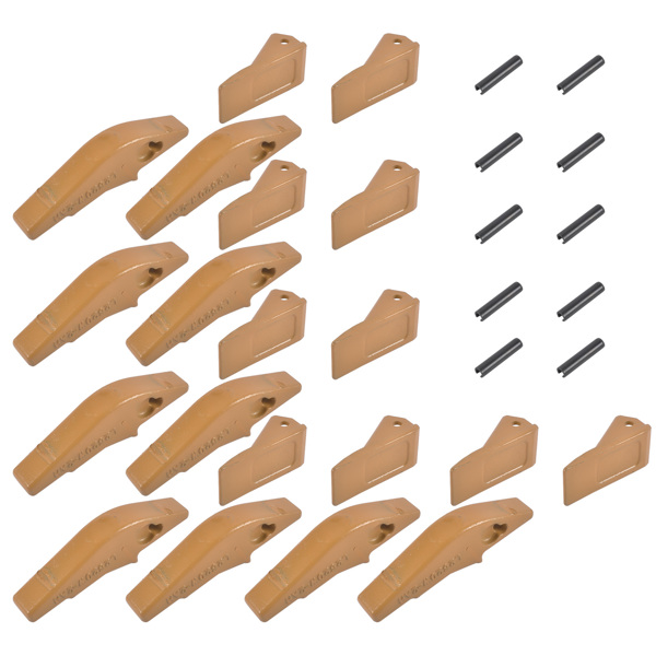 斗齿 Weld-on Flush Mount L2520N-2AH Bucket Shanks 2A Bucket Teeth with Pins Fit for Many Small Backhoe Mini Excavator and Tractor Buckets 10 Packs-7