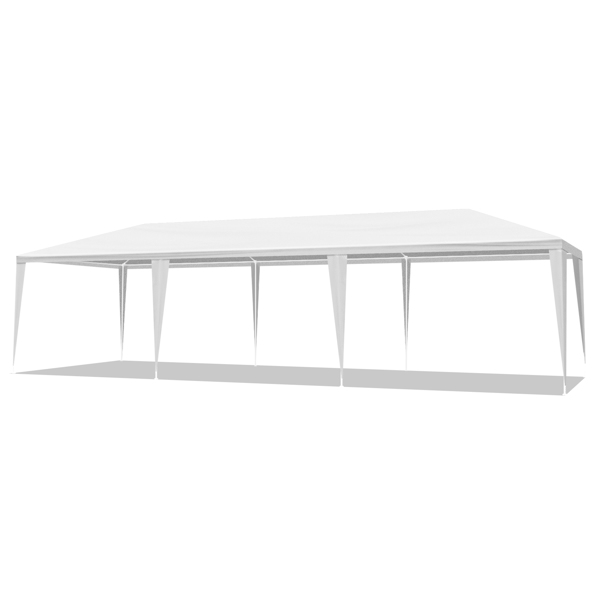 10X30ft 白色 5围 凉棚 5窗  PE布-6