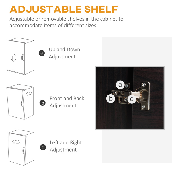 厨房侧板/储物柜/ 咖啡吧柜 /厨房橱柜/厨房隐藏式箱柜（周末不发货）（ Amazon Shipping）（WalMart禁售）-3