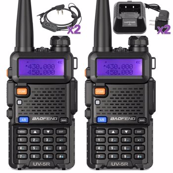 BAOFENG Radio Portable Walkie Talkie UV-5R, Handheld Ham Radio Long Range  High Power, Rechargeable Two-Way Radio for Hiking Hunting Camping Road Trip Survival Outdoor Adventures,