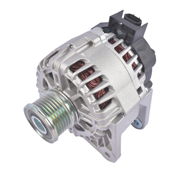 发电机 12V 110A Alternator with 6-Groove Pulley Fits for Nissan Sentra Sedan 1.8L L4 2013-2019 Clockwise Rotation 23100-3SH2B-3