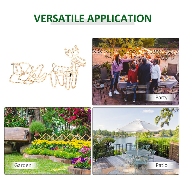 圣诞装饰品圣诞驯鹿和雪橇 （周末不发货）（ Amazon Shipping）（WalMart禁售）-6