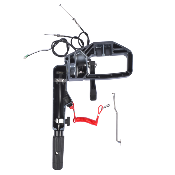 转向手柄 Steering Control Tiller Handle Assembly with Safety Rope Fit for Yamaha 2 Stroke 40HP Outboard E40X-5