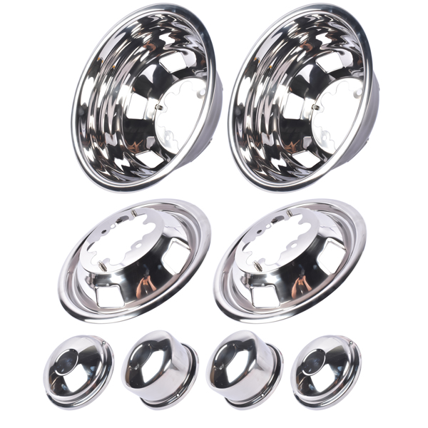 轮毂盖 17 Inch Dually Wheel Simulators Rim Cover Replacement for Dodge Replacement for Ram 3500 2003-2018 5.7L 6.4L-2
