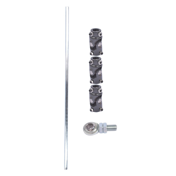 转向轴套件 36" Steering Shaft Kit + 3x 3/4DD Black U-Joints & Bearing Heim Joint Fit for GM Universal-7