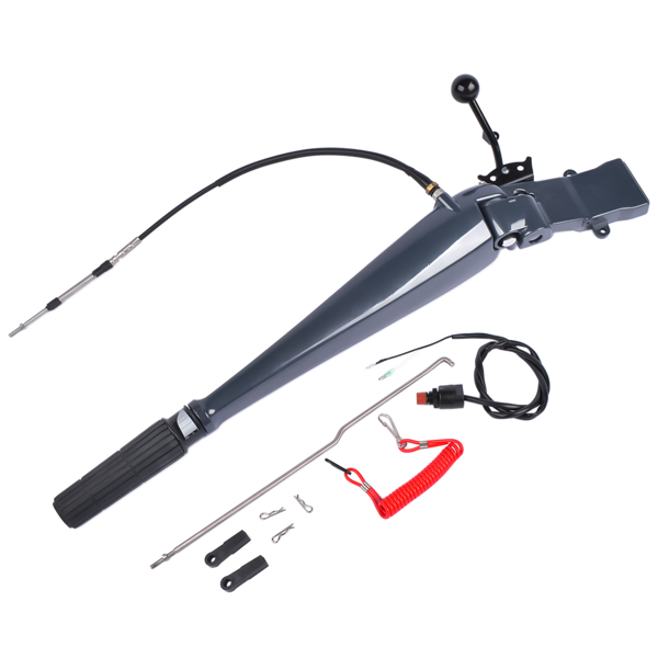 转向手柄 Steering Control Tiller Handle Fit for Yamaha Outboard 75-90HP 2 Stroke 85HP 2T 688 85AET Parsun T85 / T90 2 Stroke 3 Cylinders Engine 692-W0084-11-8D 692-42111 692-W0084-11-4