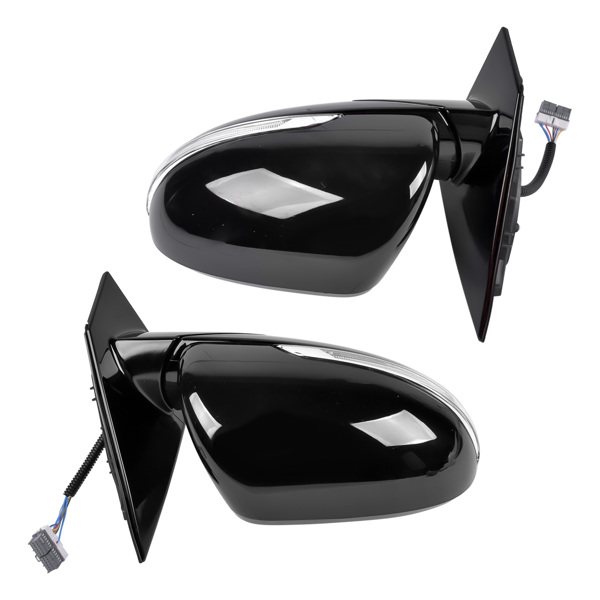 后视镜 Pair Side Mirrors Heated Signal Manual Folding Left+Right Fit for Kia Sorento EX L LX SX SXL 2016-2018 without Memory without Puddle Light without Auto-Dimming with Blind Spot Power Adjustment-5