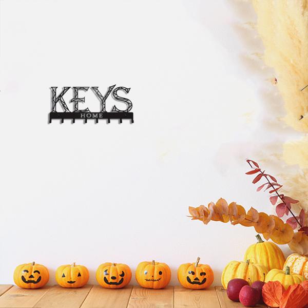 1pc金属墙安装钥匙挂钩：一个时尚的装饰墙装饰。冲孔/粘接安装存储解决方案，确保简单和整洁的关键组织（TikTok、temu下自提）-14