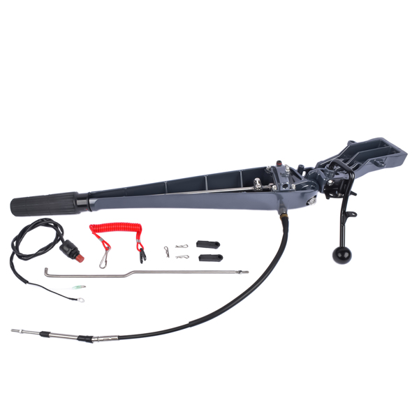 转向手柄 Steering Control Tiller Handle Fit for Yamaha Outboard 75-90HP 2 Stroke 85HP 2T 688 85AET Parsun T85 / T90 2 Stroke 3 Cylinders Engine 692-W0084-11-8D 692-42111 692-W0084-11-5