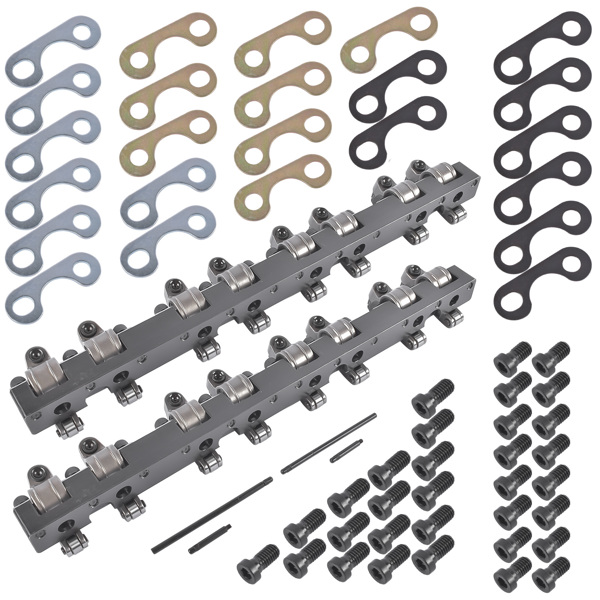 摇臂 Shaft Mount Style 1.6 Ratio Stainless Steel Roller Rocker Arms Fit for Chevy SBC 350-3