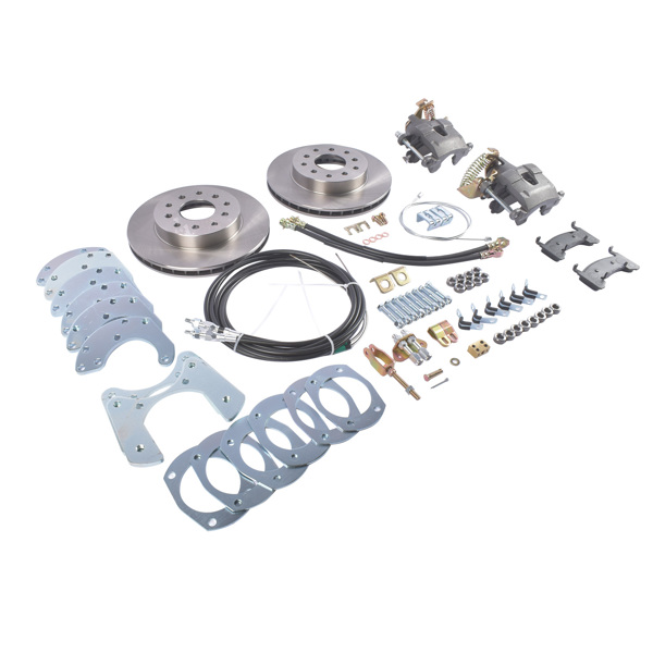 刹车盘套装 Complete Bolt-On Rear Disc Brake Conversion Kit Replacement for Ford 9 Inch and 8 Inch Axles Housings-4