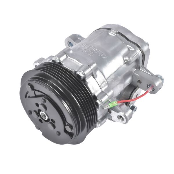 空调压缩机 A/C Compressor with 6-Groove Pulley Replacement for Sanden SD7 Style Serpentine Belt Mini HC5005C-7