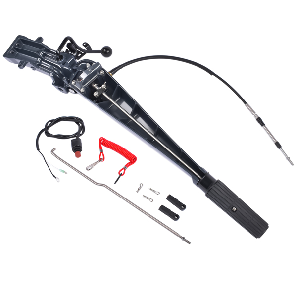 转向手柄 Steering Control Tiller Handle Fit for Yamaha Outboard 75-90HP 2 Stroke 85HP 2T 688 85AET Parsun T85 / T90 2 Stroke 3 Cylinders Engine 692-W0084-11-8D 692-42111 692-W0084-11-7