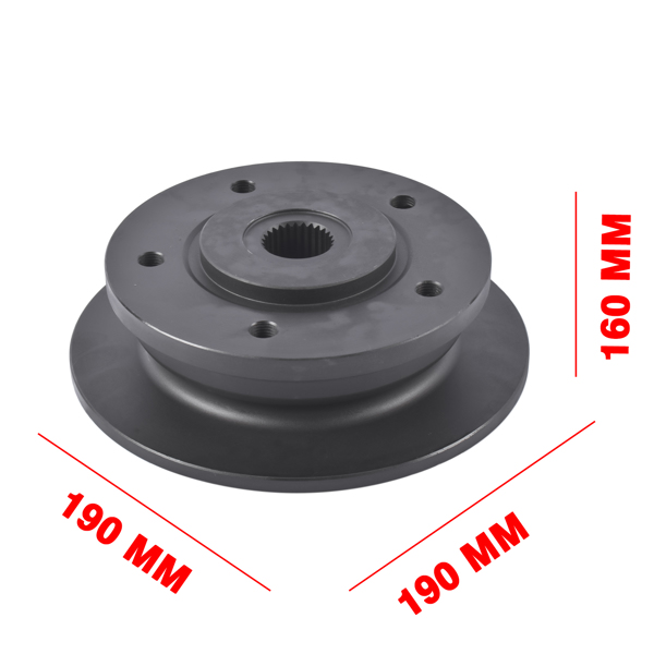 制动鼓 2Pcs Front Wheel Brake Hub Rotor Disc Replacement for John Deere Gator HPX 4x4 615E 815 620i 850D XUV AM142950 M159548 M164367 M156363-10
