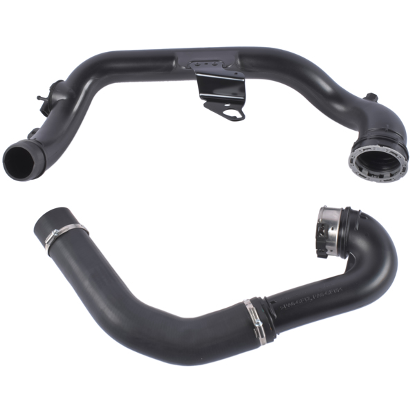 进气管 Intercooler Turbo Hose Fit for Buick Regal Base GS Premium Sport Touring 2014-2017 Chevy Malibu LT LTZ 2013-2015 2.0L L4 Black Plastic/Rubber Curved 23131218 GM23131218-1