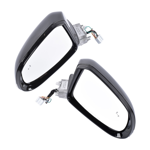 后视镜 Door Mirrors Driver And Passenger Side Pair Fit for Hyundai Santa Fe 2021-2023 Manual Folding Heated No Memory Paintable With Puddle Light No Auto-Dimming Power Adjust 87610-S2410 87620-S2410-3