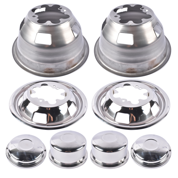 轮毂盖 17 Inch Dually Wheel Simulators Rim Cover Replacement for Dodge Replacement for Ram 3500 2003-2018 5.7L 6.4L-7