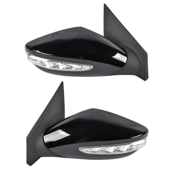 后视镜 2x Power Mirrors Manual Folding & Heated & Turn Signal Fit for Hyundai Sonata 2.0L 2.4L 2011-2014 876103Q110 876203Q110-5