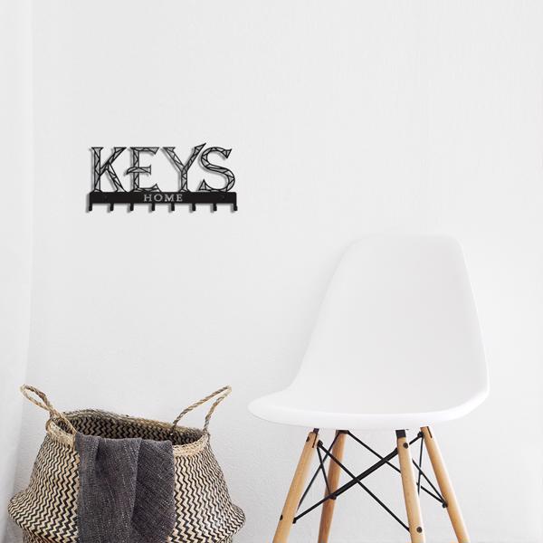 1pc金属墙安装钥匙挂钩：一个时尚的装饰墙装饰。冲孔/粘接安装存储解决方案，确保简单和整洁的关键组织（TikTok、temu下自提）-16