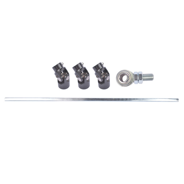转向轴套件 36" Steering Shaft Kit + 3x 3/4DD Black U-Joints & Bearing Heim Joint Fit for GM Universal-4