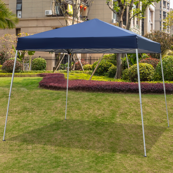 8*8ft 蓝色 斜角 无围布 折叠棚 牛津布 喷塑铁管 便携-40