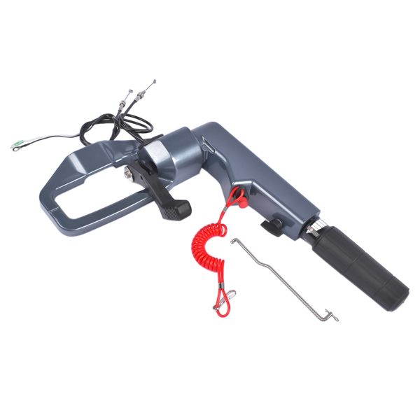 转向手柄 Steering Control Tiller Handle Assembly with Safety Rope Fit for Yamaha 2 Stroke 40HP Outboard E40X-3