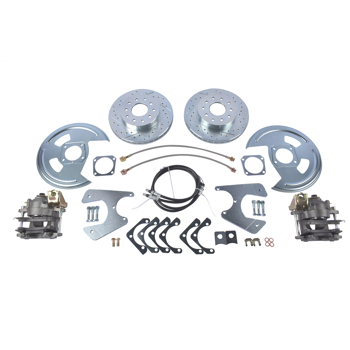 刹车盘套装 Rear Disc Brake Conversion Kit with Brake Cables Std Rotors Fit for GM A F-Body 1964-1977