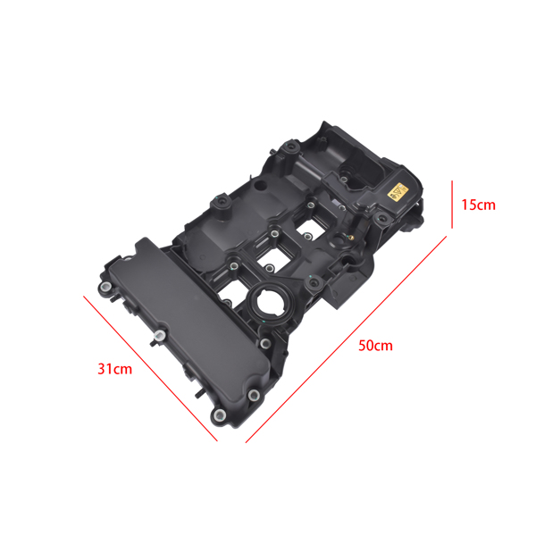 气门室盖 Black Pastic Engine Valve Cover with Gasket Fit for Mercedes-Benz C250 SLK250 2012-2015 1.8L L4 2710101730-6