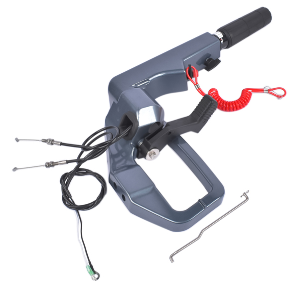 转向手柄 Steering Control Tiller Handle Assembly with Safety Rope Fit for Yamaha 2 Stroke 40HP Outboard E40X-2