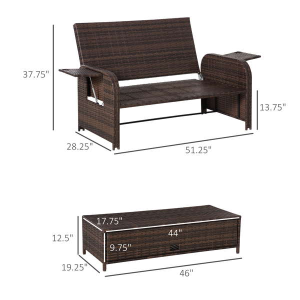 户外花园沙发 /外藤条沙发（周末不发货）-2