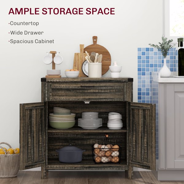 厨房侧板/储物柜/ 咖啡吧柜 /厨房橱柜/厨房隐藏式箱柜（周末不发货）（ Amazon Shipping）（WalMart禁售）-3