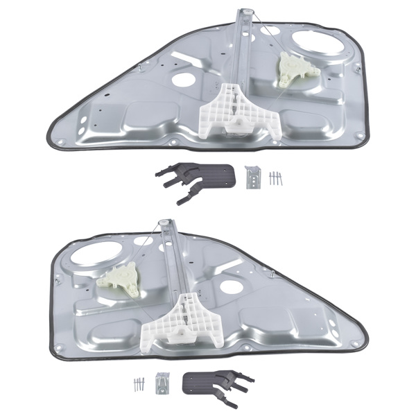 玻璃升降器 2Pcs Rear Power Window Regulators Left + Right Fit for Hyundai Genesis Sedan 2009-2014 834013M000 834023M000-1