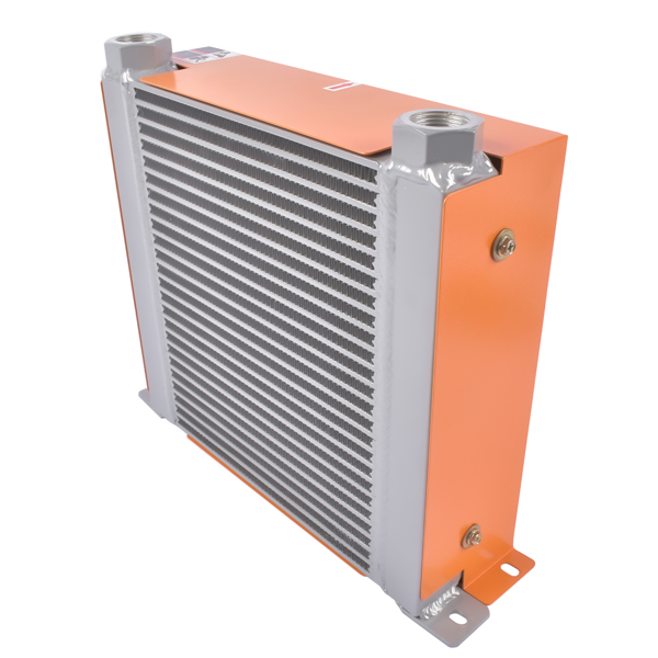 风冷式油冷却器 New DC12V AH1012T-CA Industrial Hydraulic Oil Cooler Flow Fan Radiator 100L/min-7