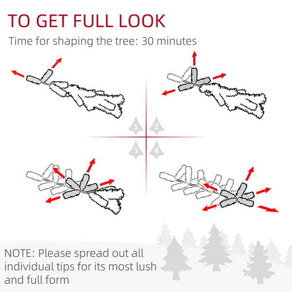 8ft 圣诞树（周末不发货）（ Amazon Shipping）（WalMart禁售）-7