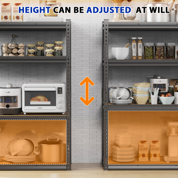 4层 可自由调节层间距 葫芦形孔位 带手套橡胶锤 展示架 铁 122*45*153.5cm 黑色铁件原木色中纤层板-9