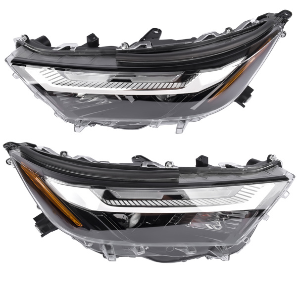 车灯 Pair Left+Right LED Headlight Lamp Assembly Replacement for Toyota RAV4 2.5L 2022 2023 2024 811500R350 811100R350-2